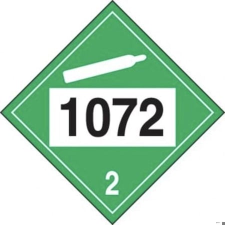 Accuform 4DIGIT DOT PLACARD HAZARD CLASS 2 MPL721FV25 MPL721FV25